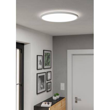 Plafonieră LED dimabilă de exterior Eglo LED/16,8W/230V 2700-6500K d. 50 cm IP44 alb + telecomandă