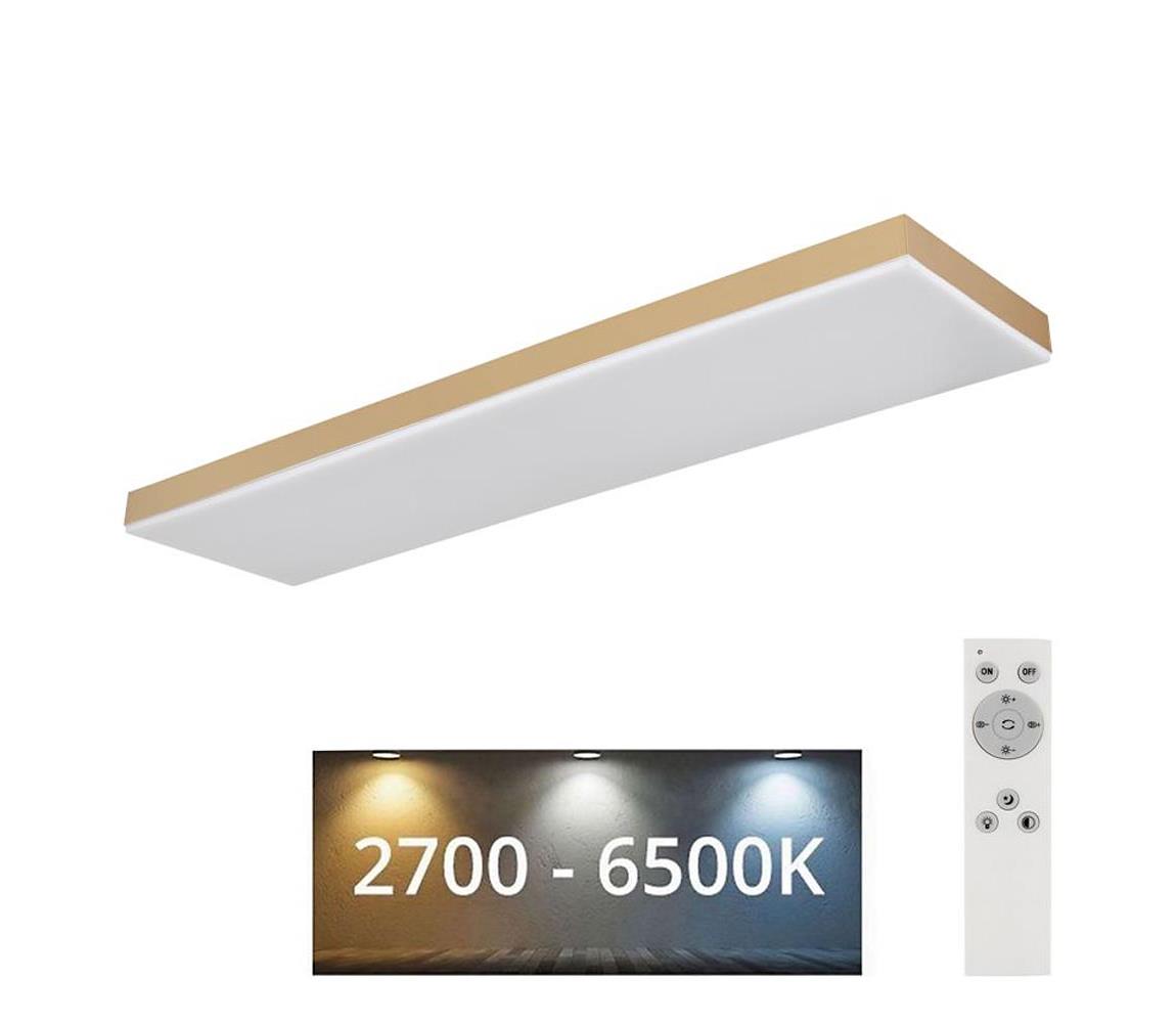 Plafonieră LED dimabilă DORO LED/24W/230V auriu Globo 41594D4M + telecomandă