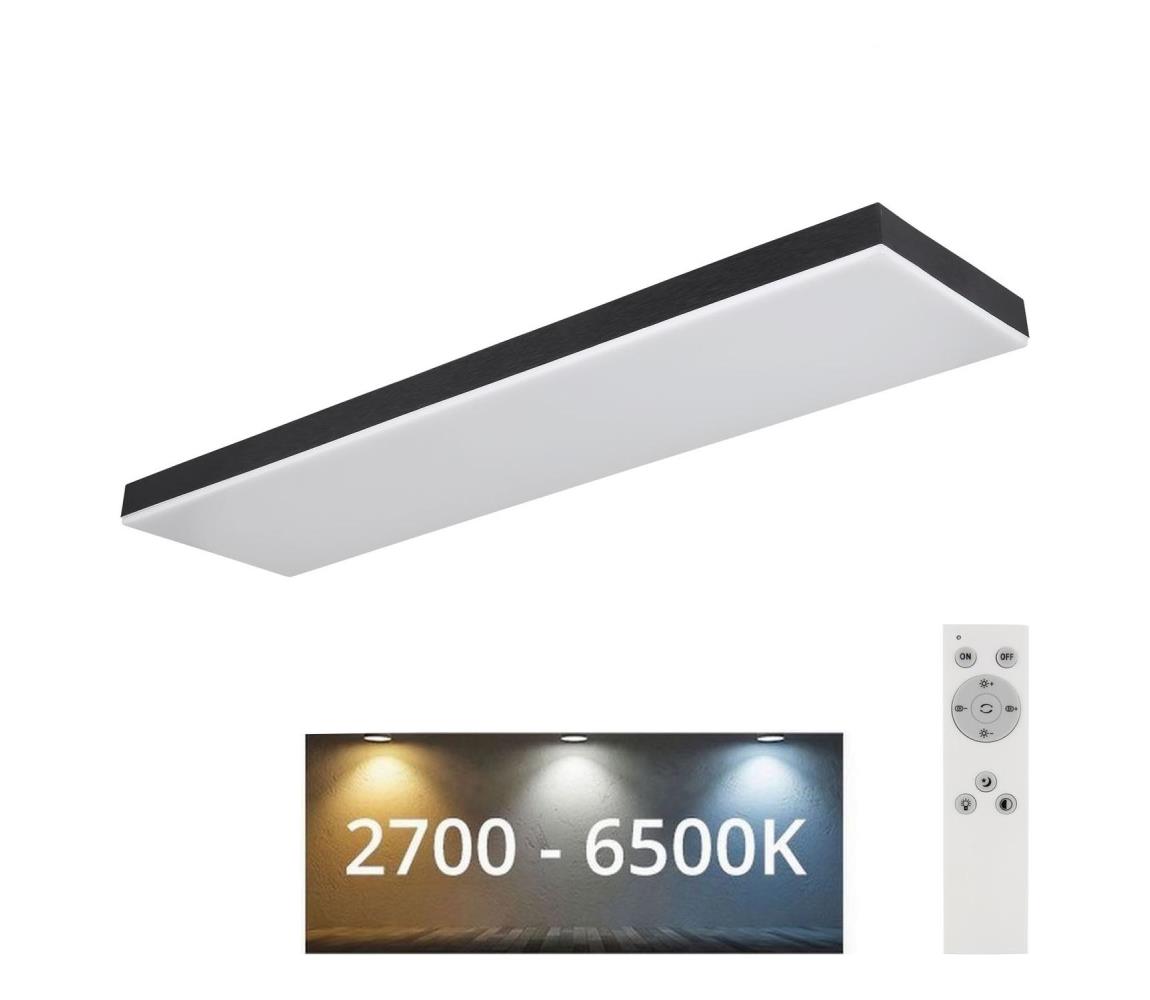 Plafonieră LED dimabilă DORO LED/24W/230V negru Globo 41594D4 + telecomandă