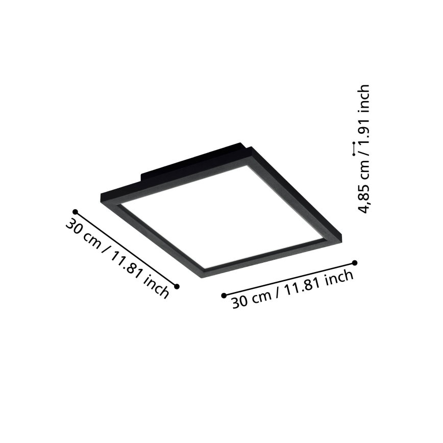Plafonieră LED dimabilă Eglo 31723 SALOBRENA-Z LED/15,3W/230V 2700-6500K negru