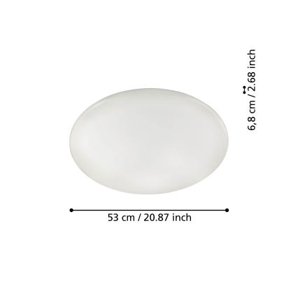 Plafonieră LED dimabilă Eglo 31738 TOTARI-Z LED/44,8W/230V 2700-6500K alb