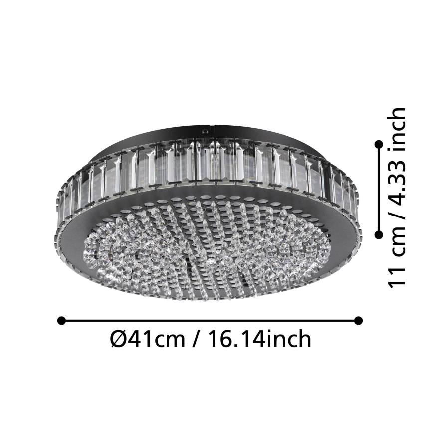 Plafonieră LED dimabilă Eglo LED/23,5W/230V 4000K negru