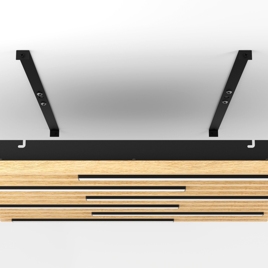 Plafonieră LED dimabilă Eglo 390427 MARREIRA 6xLED/8,5W/230V 3000K 57,5x57,5 cm maro