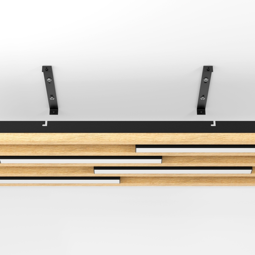 Plafonieră LED dimabilă Eglo 4xLED/9W/230V 3000K 22x78 cm maro