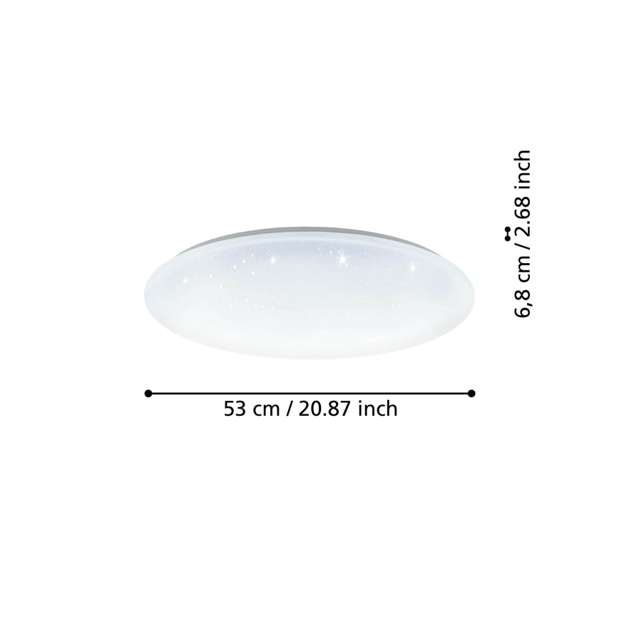 Plafonieră LED dimabilă Eglo LED/44,8W/230V 2700-6500K ZigBee