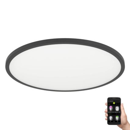 Plafonieră LED dimabilă Eglo LED/33,5W/230V d. 45 cm negru