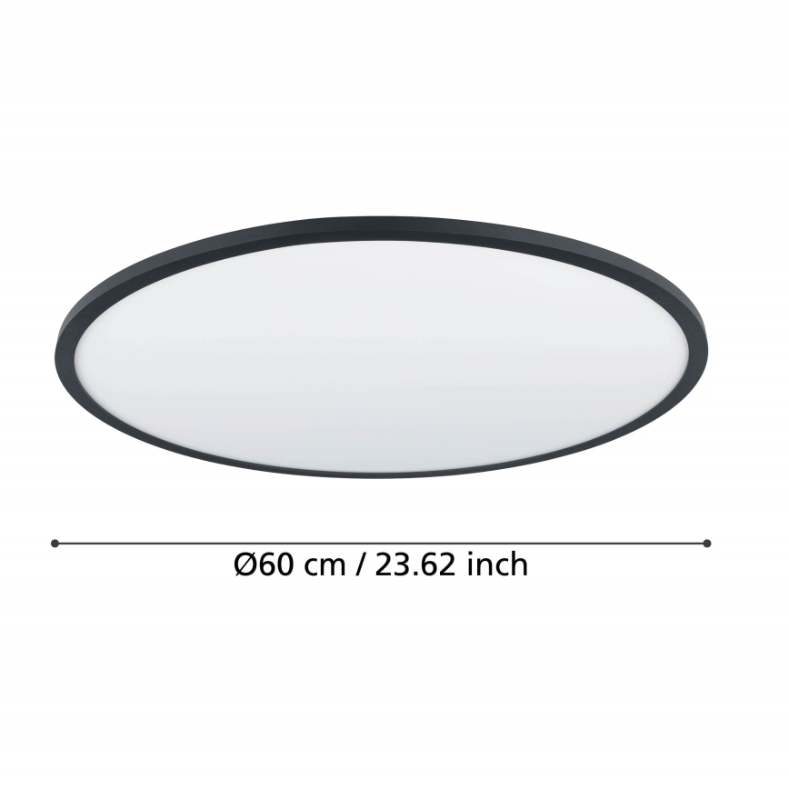Plafonieră LED dimabilă Eglo LED/41W/230V d. 60 cm negru