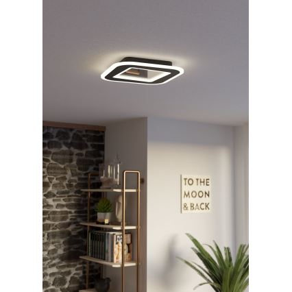 Plafonieră LED dimabilă Eglo LED/20W/230V 2700-6500K negru + telecomandă