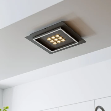 Plafonieră LED dimabilă Eglo LED/21,4W/230V 2700-6500K negru + telecomandă
