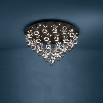 Plafonieră LED dimabilă Eglo LED/77,4W/230V 3000K negru