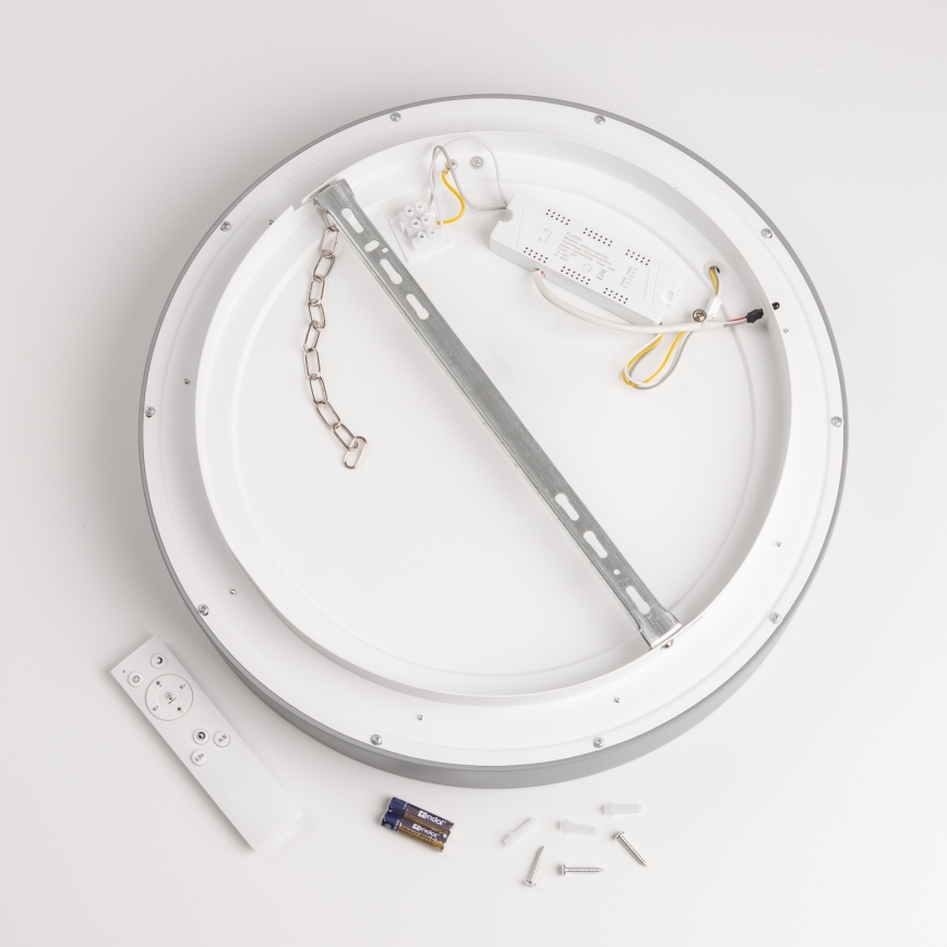 Plafonieră LED dimabilă FALCON LED/80W/230V 3000-6500K d. 60 cm gri Brilagi + telecomandă