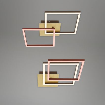 Plafonieră LED dimabilă FRAME 2xLED/11W/230V auriu Briloner 3210-017