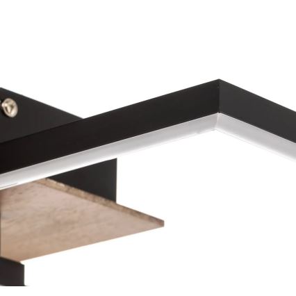 Plafonieră LED dimabilă FRAME 2xLED/11W/230V maro Briloner 3210-014