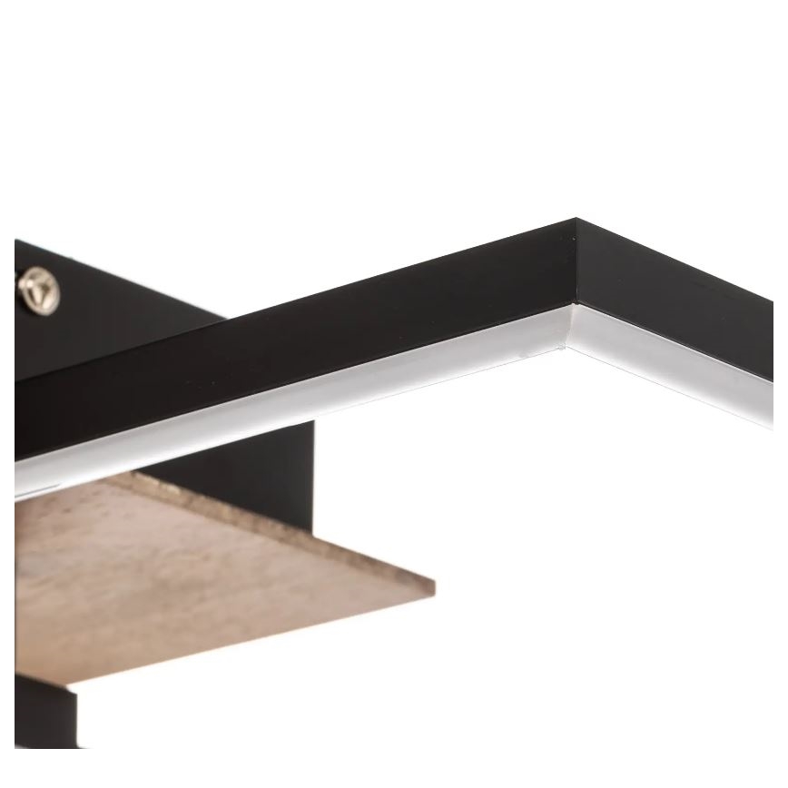 Plafonieră LED dimabilă FRAME 2xLED/11W/230V maro Briloner 3210-014