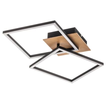 Plafonieră LED dimabilă FRAME 2xLED/11W/230V maro Briloner 3210-014