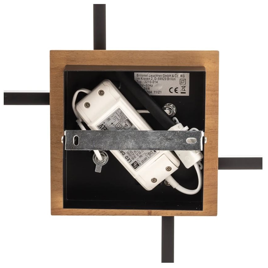 Plafonieră LED dimabilă FRAME 2xLED/11W/230V maro Briloner 3210-014