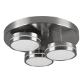 Plafonieră LED dimabilă FRANKLIN, Trio — 3 x LED, 8,5W, 230V, 3000K, Ø 35 cm, crom mat