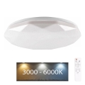 Plafonieră LED dimabilă GALAXY LED/48W/230V d. 38 cm 3000-6000K IP44 + telecomandă