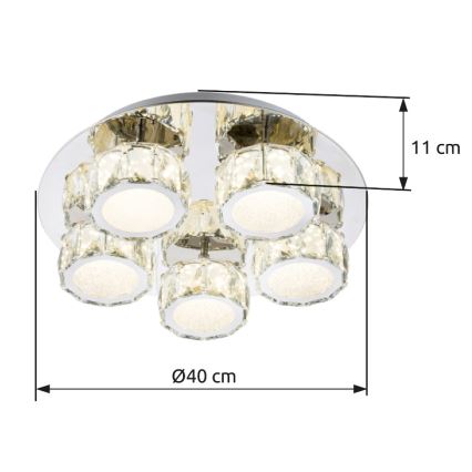 Plafonieră LED dimabilă Globo LED/40W/230V 4000K d. 40 cm