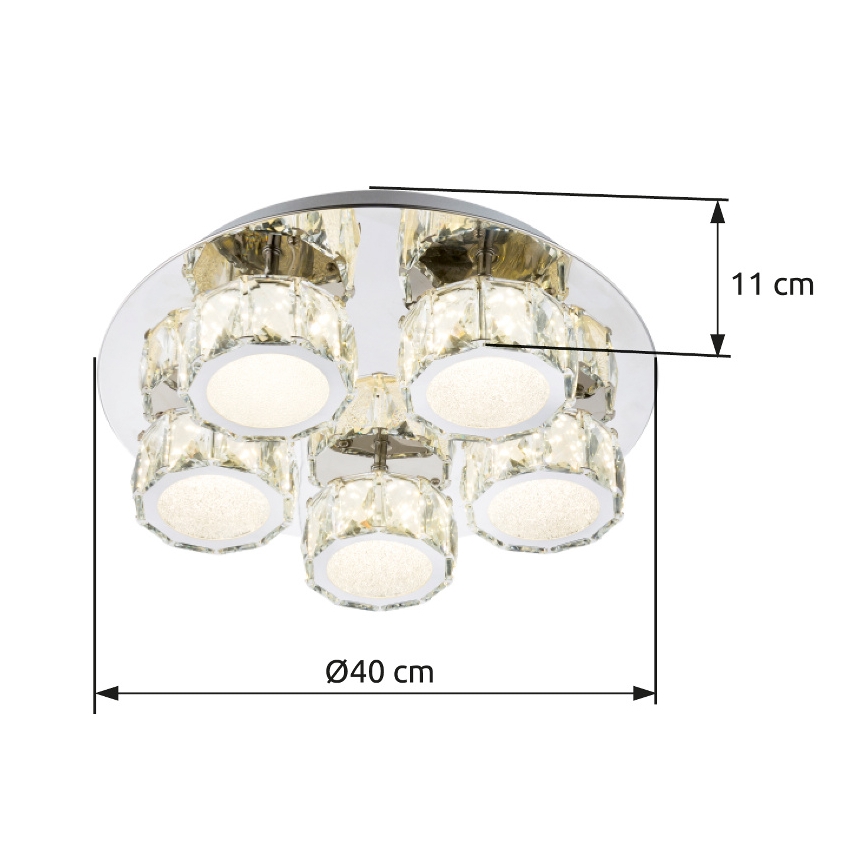 Plafonieră LED dimabilă Globo LED/40W/230V 4000K d. 40 cm