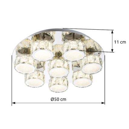 Plafonieră LED dimabilă Globo LED/64W/230V 4000K d. 50 cm