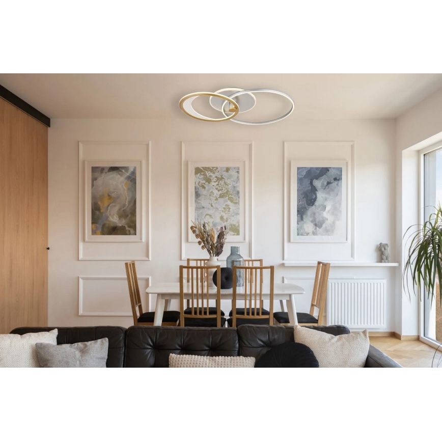 Plafonieră LED dimabilă Globo LED/40W/230V + telecomandă