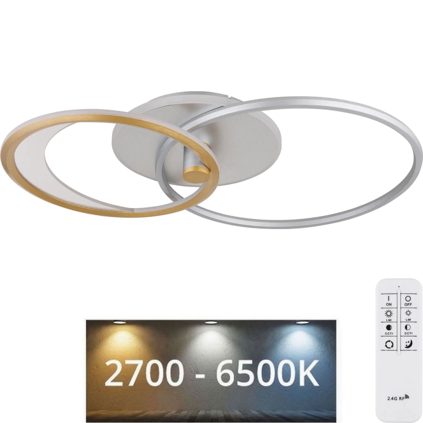 Plafonieră LED dimabilă Globo LED/40W/230V + telecomandă