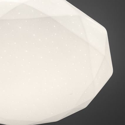 Plafonieră LED dimabilă HEX, 72 W, 230 V, 3000–6000 K, diametru 50 cm, albă + telecomandă inclusă