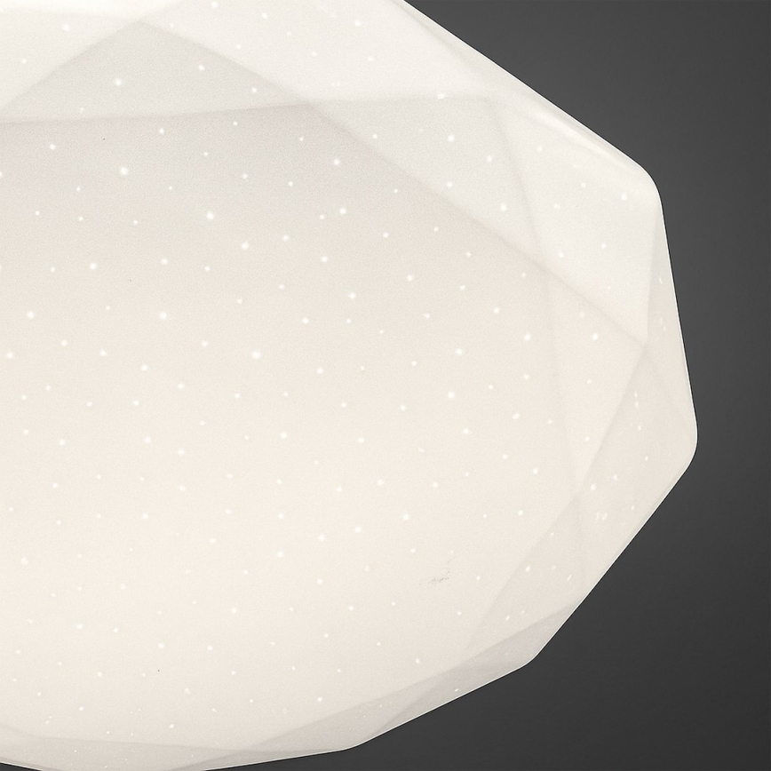 Plafonieră LED dimabilă HEX, 72 W, 230 V, 3000–6000 K, diametru 50 cm, albă + telecomandă inclusă