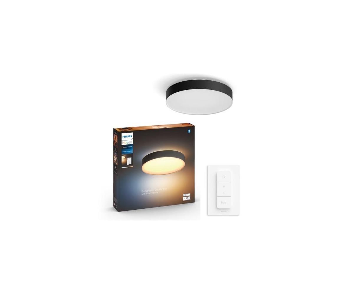Plafonieră LED dimabilă Hue LED/335W/230V d. 425 mm neagră Philips + telecomandă