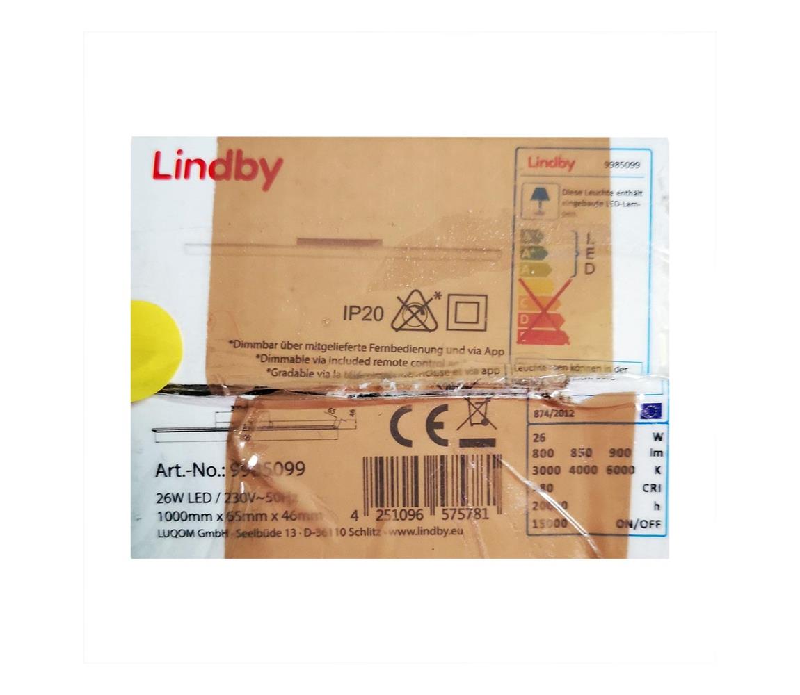 Plafonieră LED dimabilă IBBE LED/26W/230V Wi-Fi Tuya Lindby