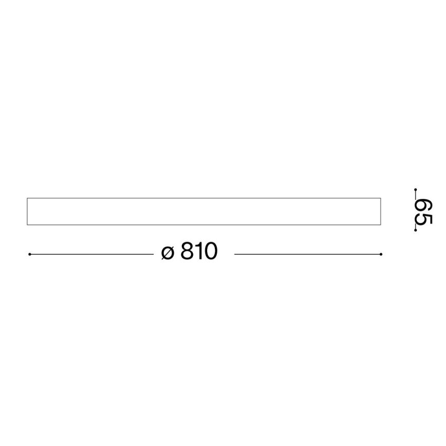 Plafonieră LED dimabilă Ideal Lux GEMINI LED/42W/230V d. 81 cm CRI 90 auriu