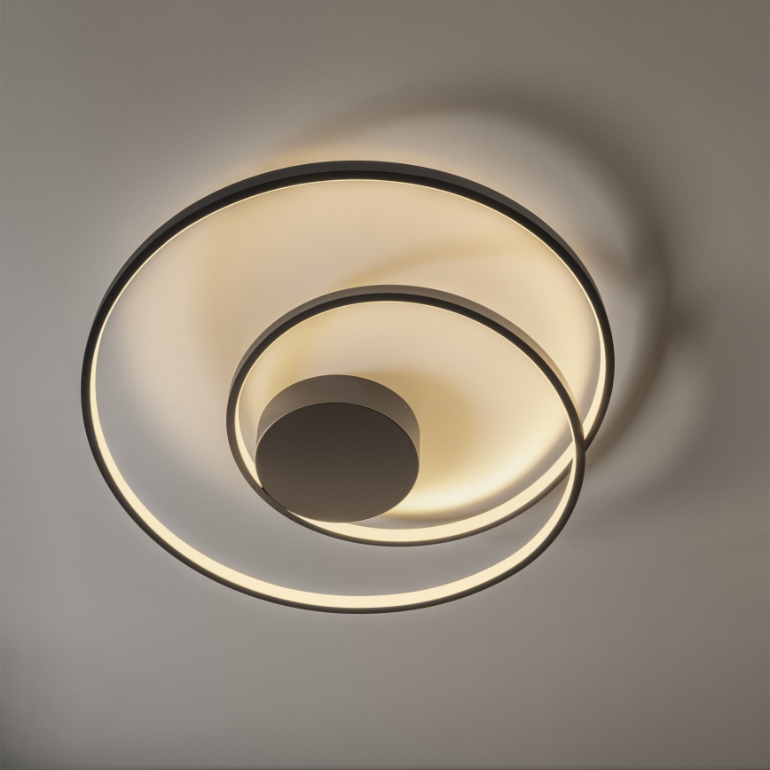 Plafonieră LED dimabilă Ideal Lux OZ LED/48W/230V d. 60 cm CRI 90 negru
