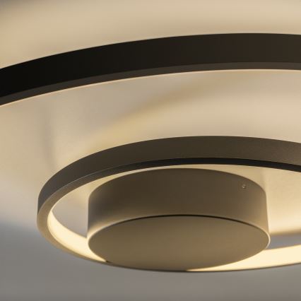 Plafonieră LED dimabilă Ideal Lux OZ LED/48W/230V d. 60 cm CRI 90 negru
