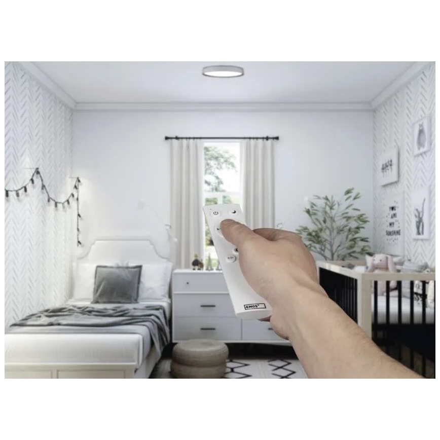 Plafonieră LED dimabilă ILVI LED/30W/230V 2700-6500K Ø 40 cm alb/bej + telecomandă