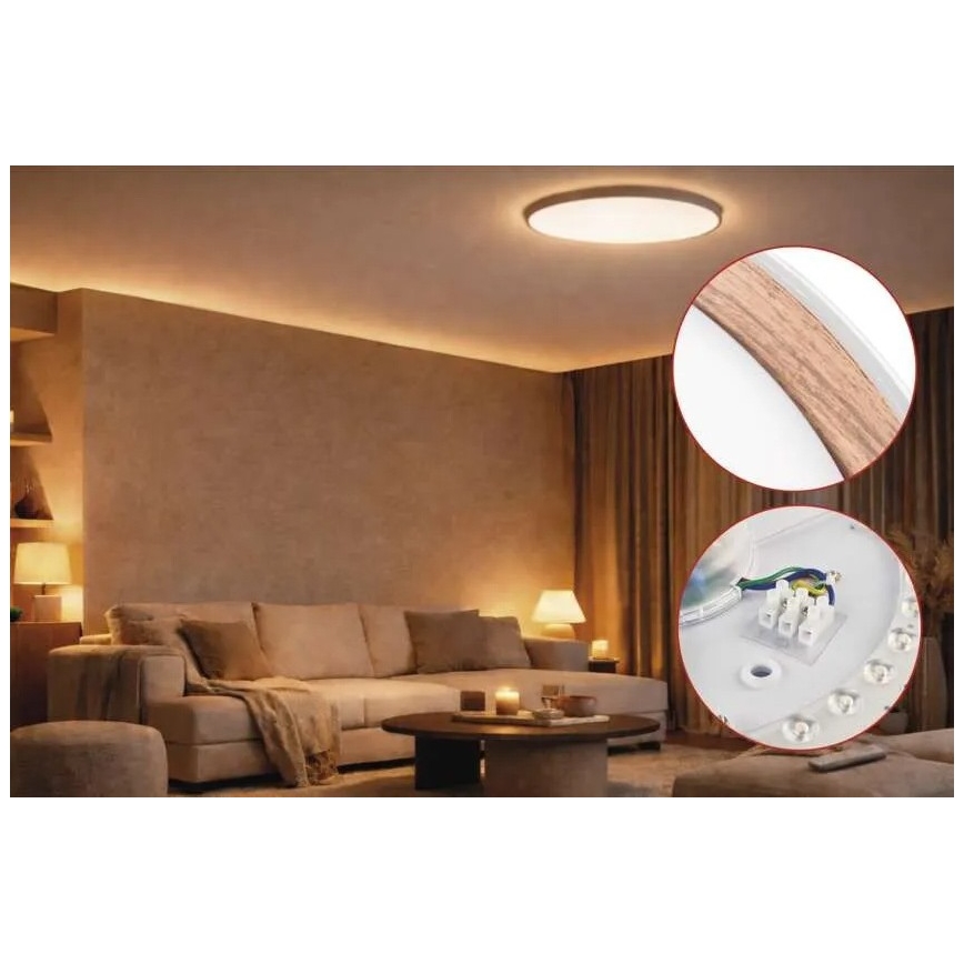 Plafonieră LED dimabilă ILVI LED/30W/230V 2700-6500K Ø 40 cm alb/bej + telecomandă