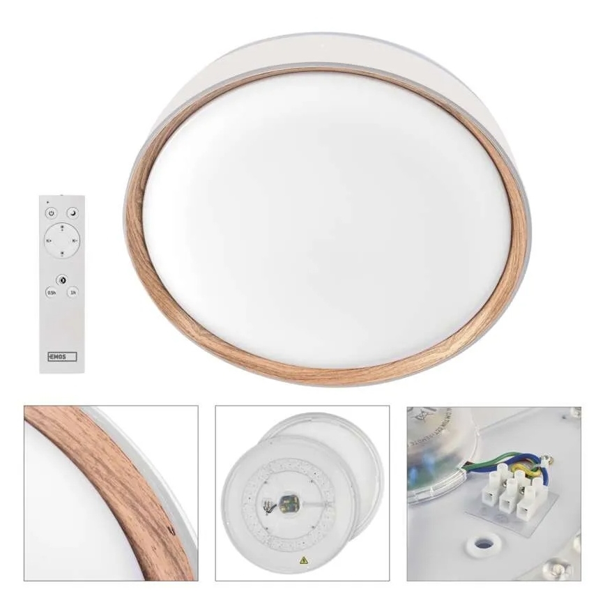 Plafonieră LED dimabilă ILVI LED/30W/230V 2700-6500K Ø 40 cm alb/bej + telecomandă
