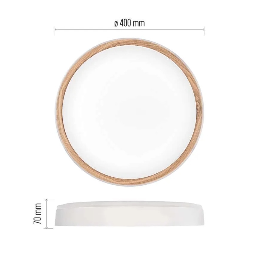 Plafonieră LED dimabilă ILVI LED/30W/230V 2700-6500K Ø 40 cm alb/bej + telecomandă
