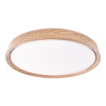 Plafonieră LED dimabilă ILVI LED/30W/230V 2700-6500K Ø 40 cm decor lemn + telecomandă