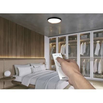 Plafonieră LED dimabilă ILVI LED/45W/230V 2700-6500K diam. 50 cm negru/bej + telecomandă