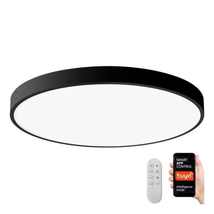 Plafonieră LED dimabilă Immax NEO 07249L NEO LITE SEMPLICI LED/48W/230V Wi-Fi Tuya negru + telecomandă