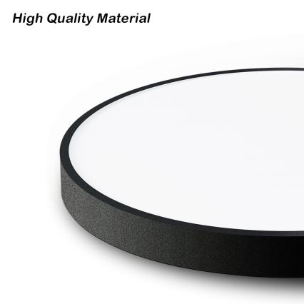 Plafonieră LED dimabilă Immax NEO 07249L NEO LITE SEMPLICI LED/48W/230V Wi-Fi Tuya negru + telecomandă