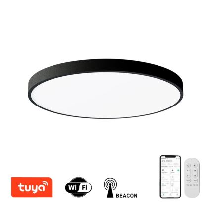 Plafonieră LED dimabilă Immax NEO 07250L NEO LITE SEMPLICI LED/60W/230V Wi-Fi Tuya negru + telecomandă