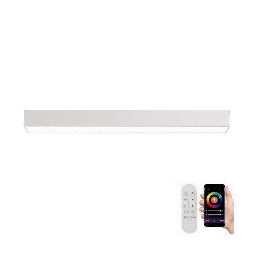 Plafonieră LED dimabilă Immax NEO 07258L NEO LITE LUNGO LED/29W/230V Wi-Fi Tuya alb + telecomandă