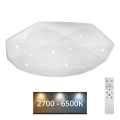 Plafonieră LED dimabilă INDUS LED/60W/230V 2700-6500K d. 58 cm + telecomandă