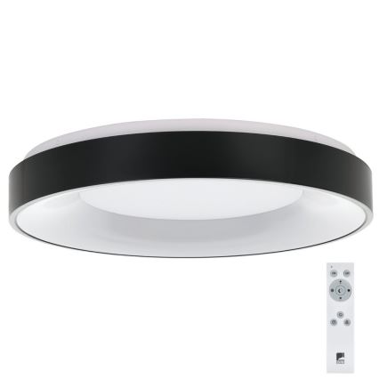 Plafonieră LED dimabilă JUTIO 4xLED/8,1W/230V negru Eglo 75661 + telecomandă