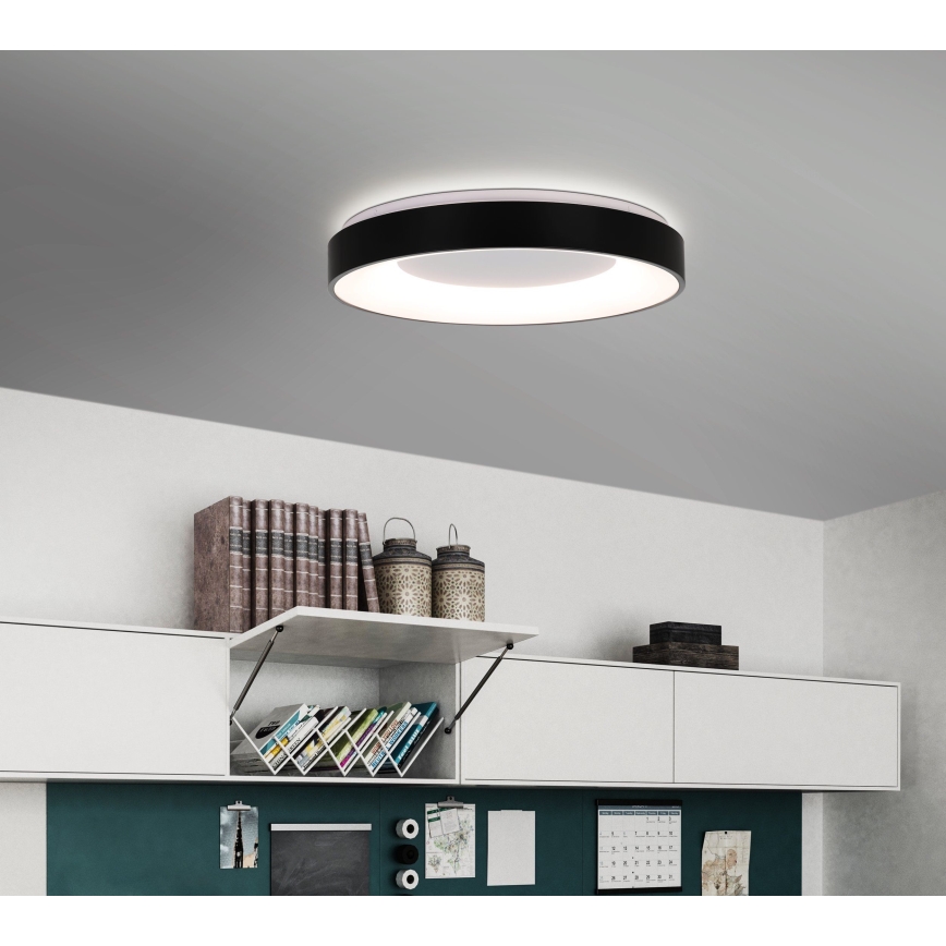 Plafonieră LED dimabilă JUTIO 4xLED/8,1W/230V negru Eglo 75661 + telecomandă