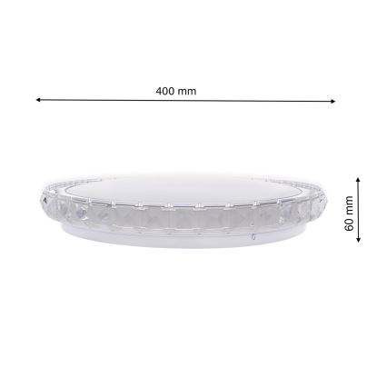 Plafonieră LED LAYLA dimabilă, 26W, 230V, cu telecomandă