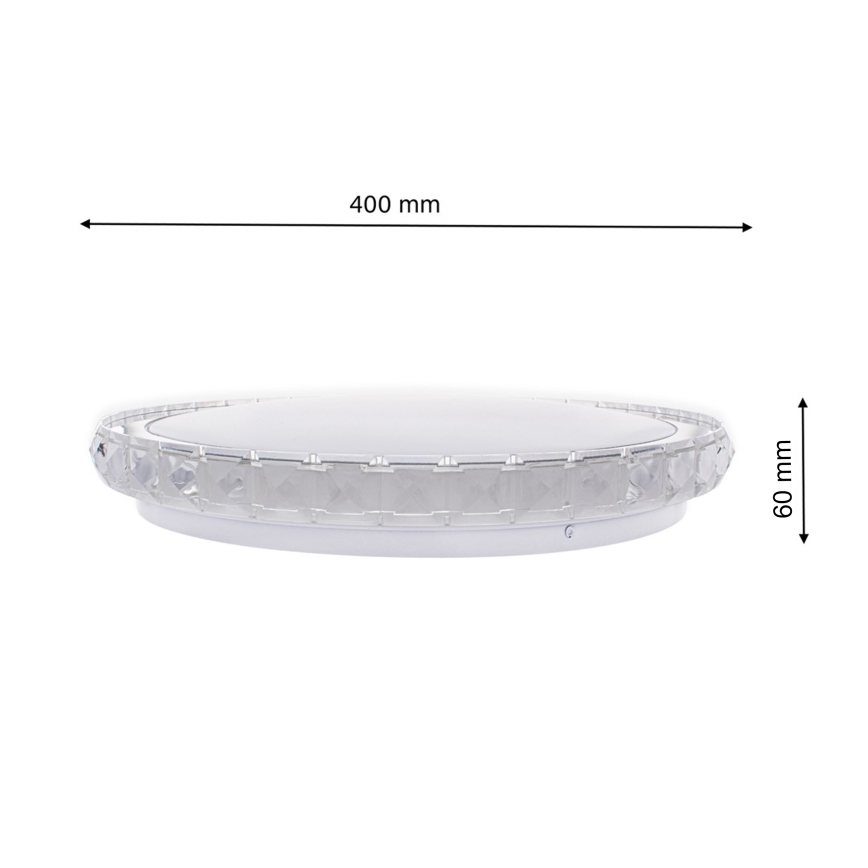 Plafonieră LED LAYLA dimabilă, 26W, 230V, cu telecomandă
