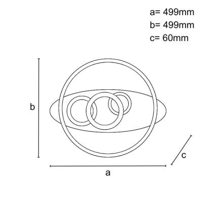 Plafonieră LED dimabilă LED/105W/230V 3000-6500K + telecomandă